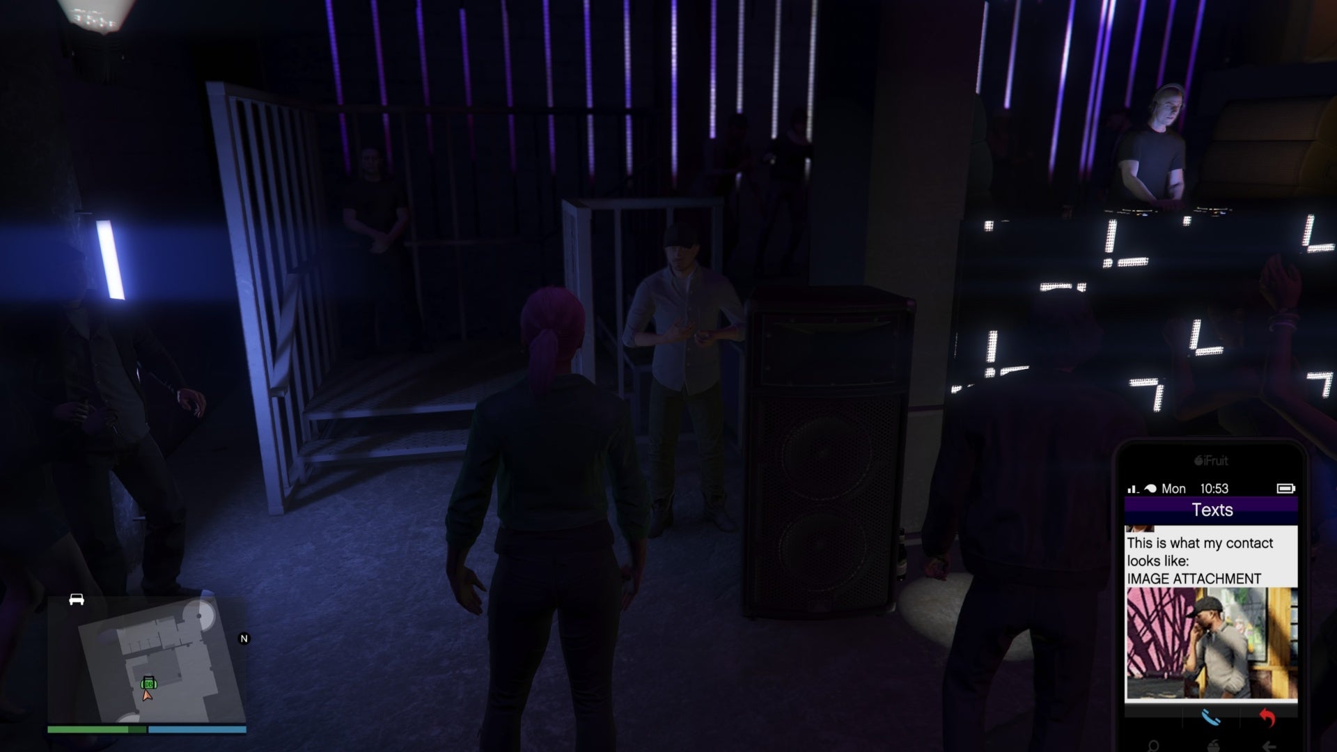 gta online jodi&rsquo;s contact by speakers in music locker