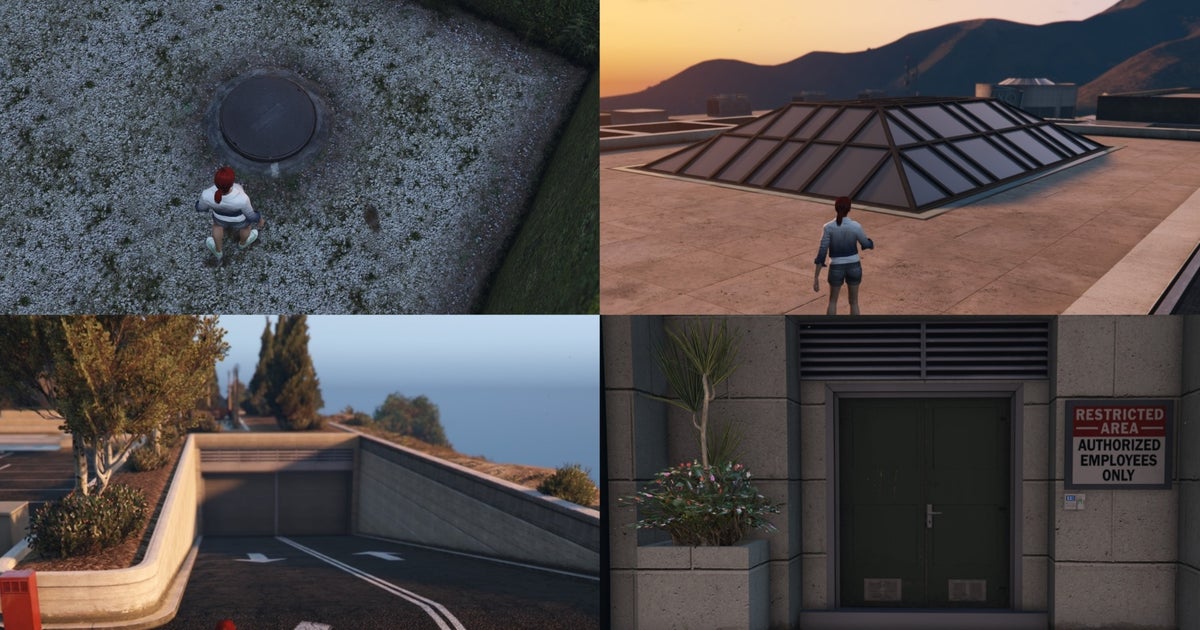 GTA Online Kortz Center Heist all entry points
