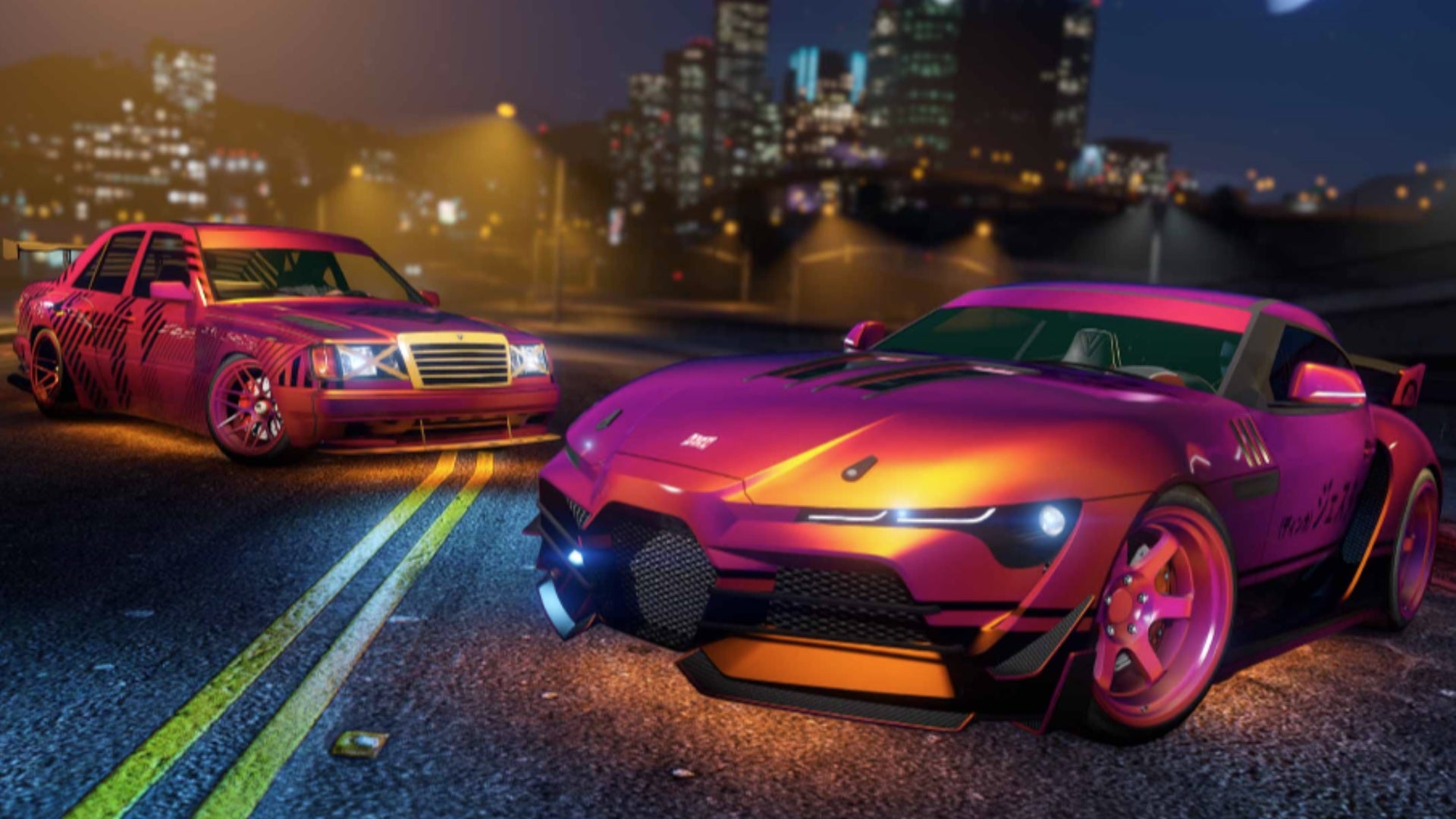 gta online magenta orange chameleon flip paint wheel paint