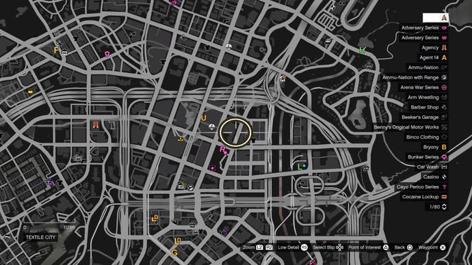 gta online mc business textile city forgery map location