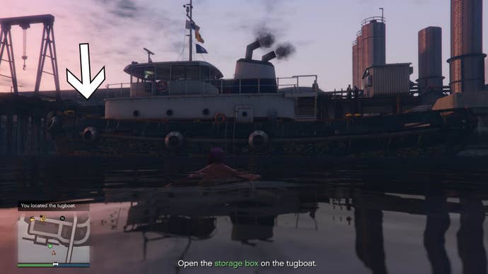 gta online sonar equipment location on tug boat