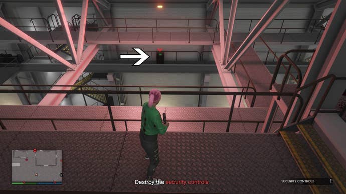 gta online the fine art file hangar security control location five