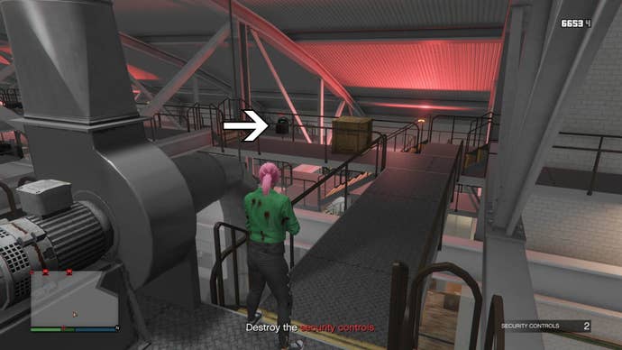 gta online the fine art file hangar security control location four