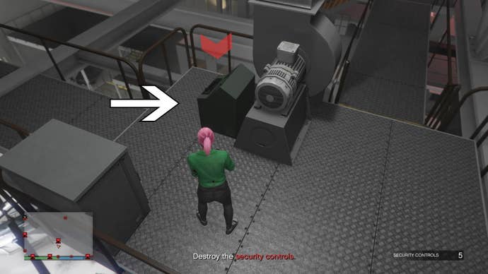 gta online the fine art file hangar security control location one