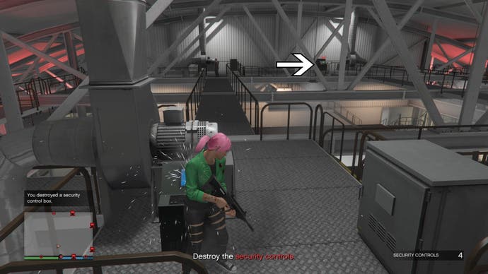 gta online the art file shed, security check, location two