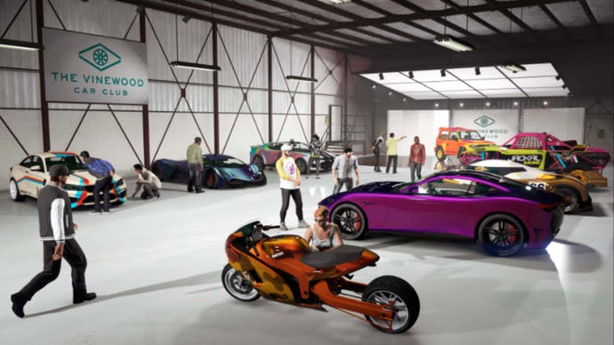 gta online vinewood car club