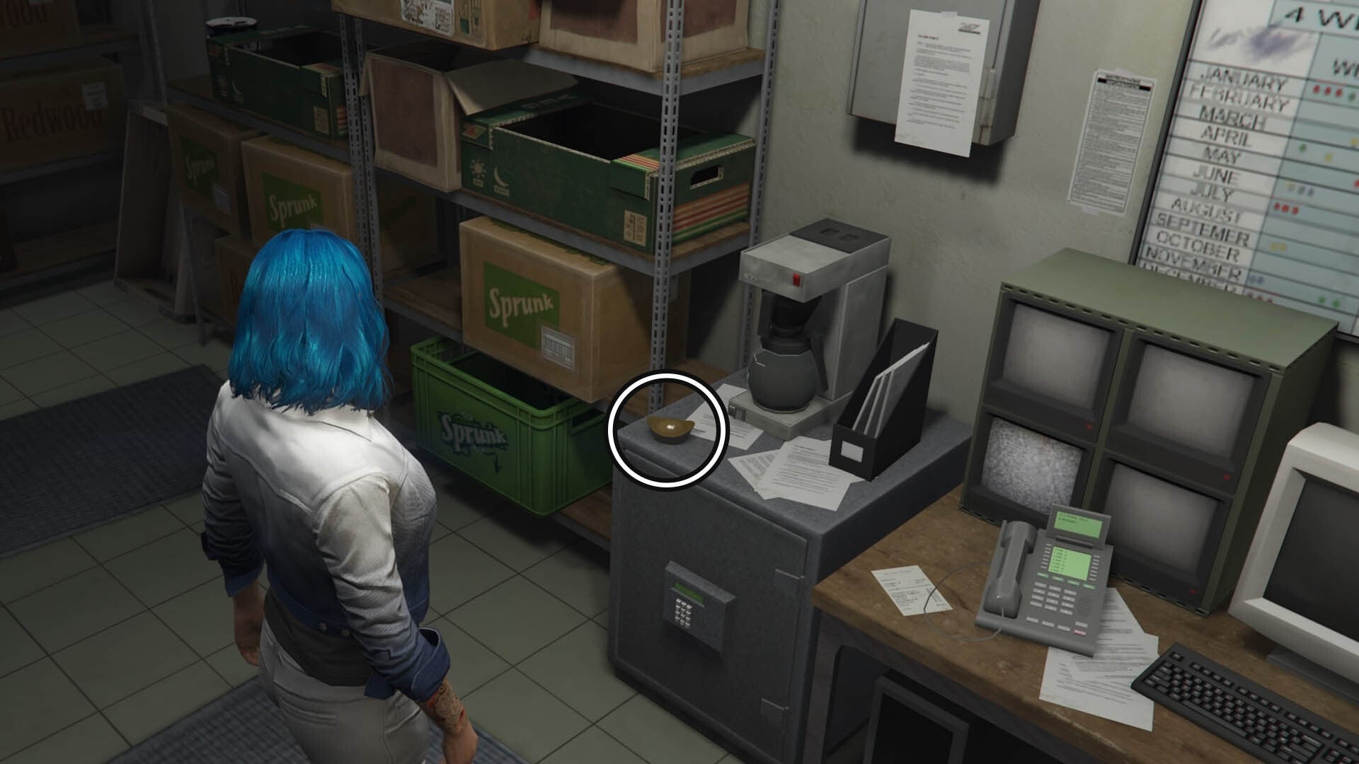 gta online yuanbao location inside shop back room in harmony