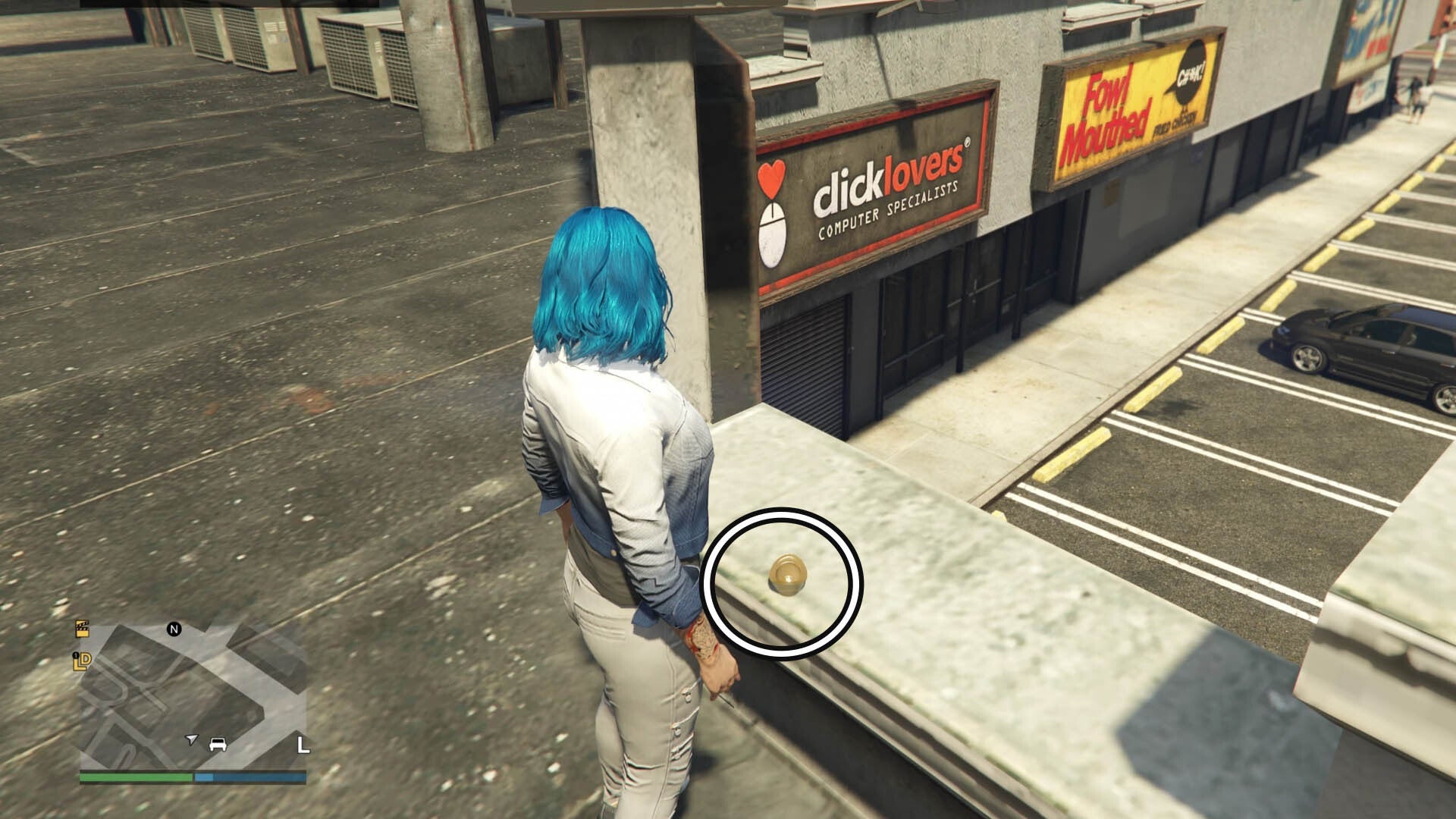 gta online yuanbao nine location on rooftop in davis