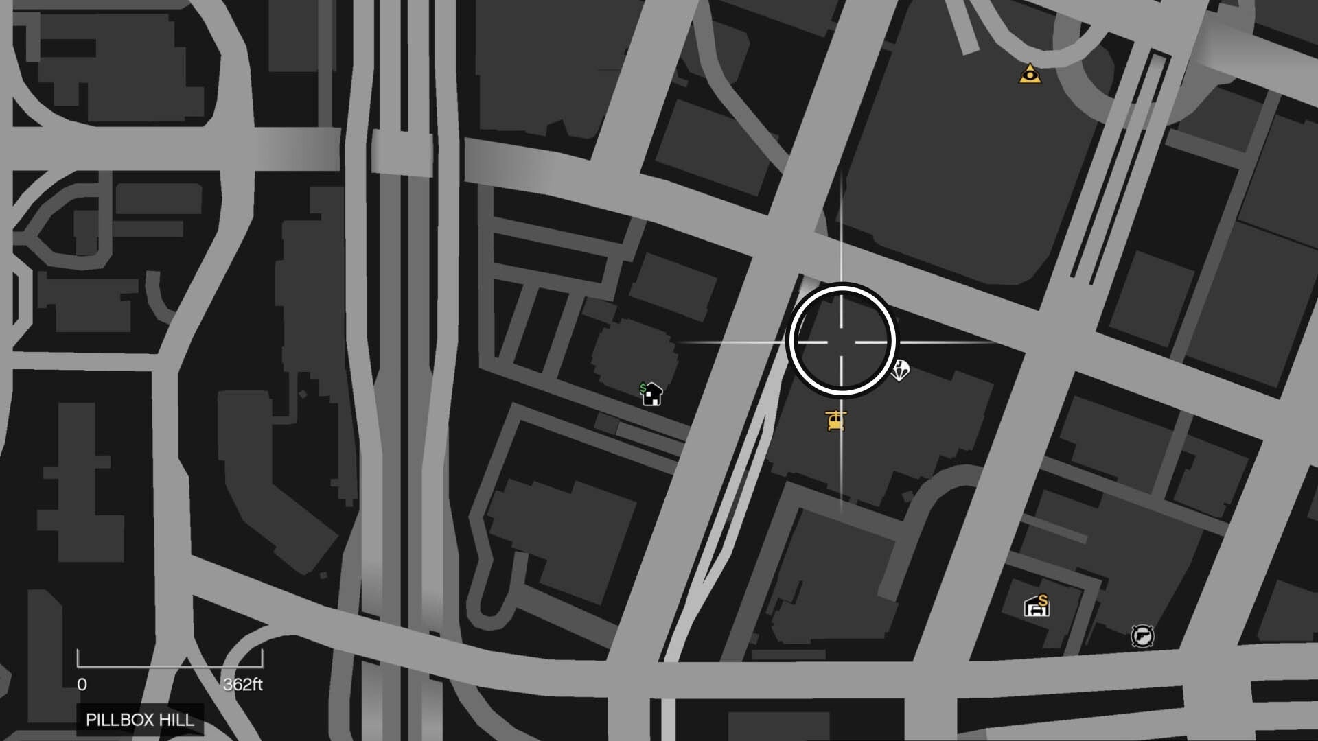 gta online yuanbao thirty six map location pillbox  hill