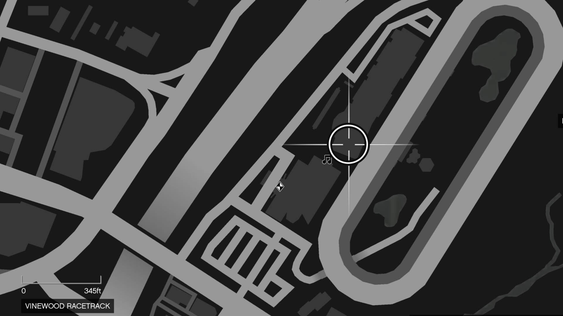 gta online yuanbao thirty three map location vinewood racetrack