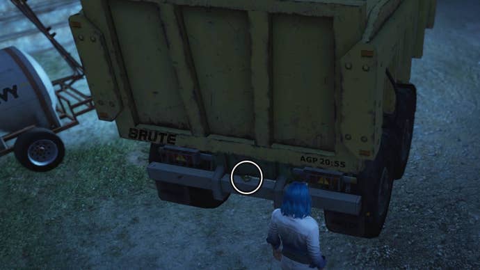 gta online yuanbao thirty two location on back of truck paleto bay