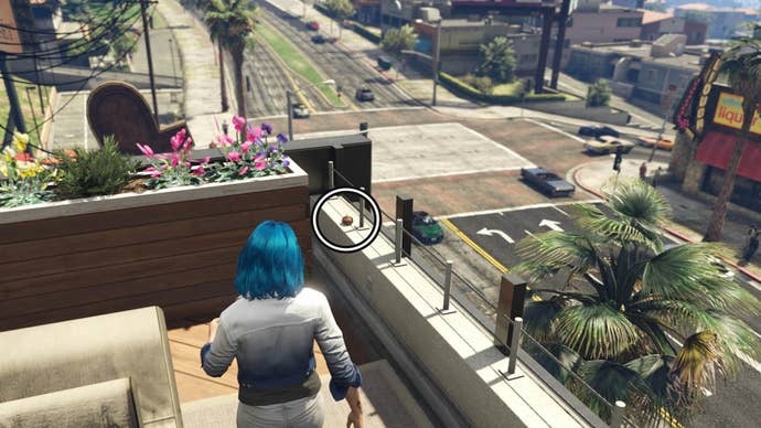 gta online yuanbao twenty nine location on balcony of rooftop area west vinewood