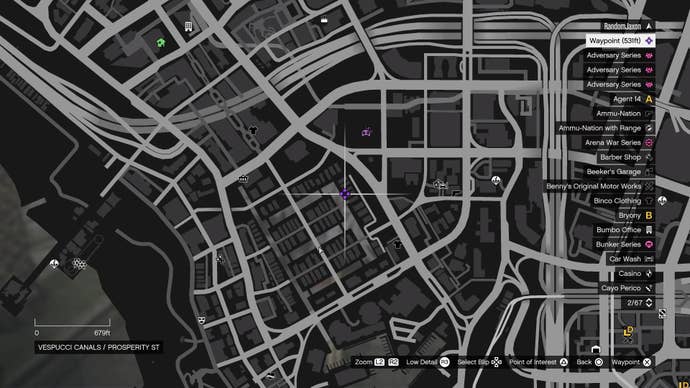 GTA Pumpkin location 7 (map)
