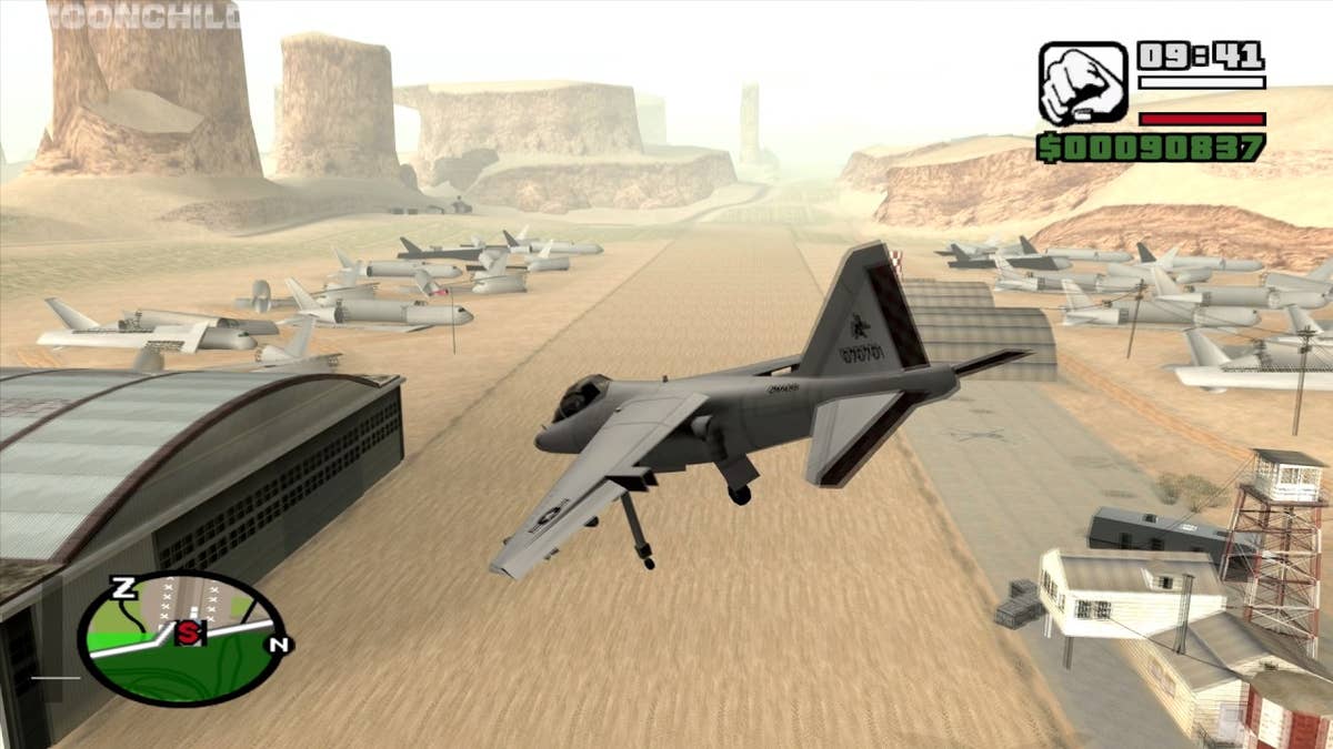 GTA San Andreas Hydra guide - How to fly the Hydra and where to