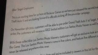 GTA 5: 2nd trailer imminent, pre-order letter suggests