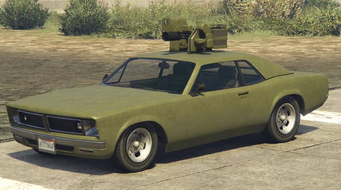The weaponized Tampa in GTA Online.
