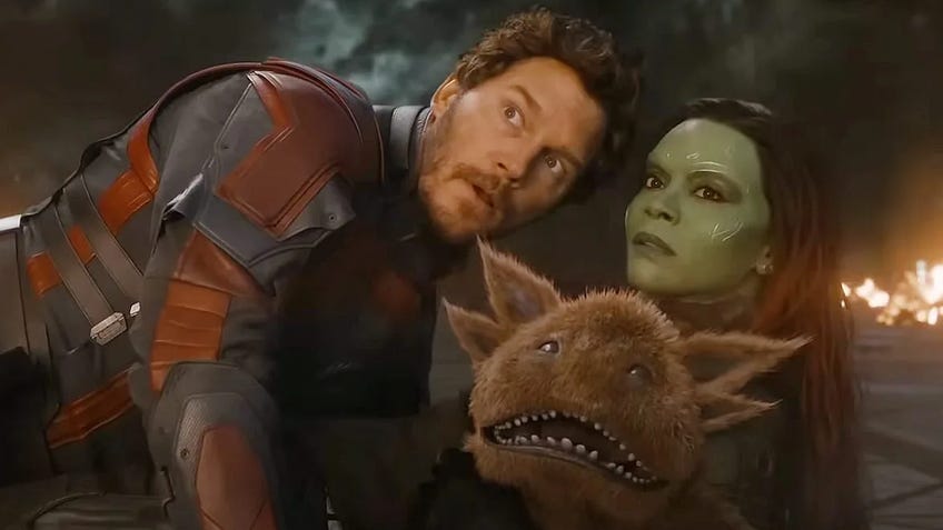 A screenshot from Guardians of the Galaxy Vol.3