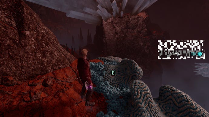 Star-Lord stands on rocky ridge staring into chasm