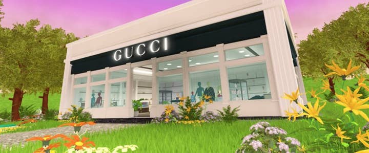 A Gucci store in Roblox