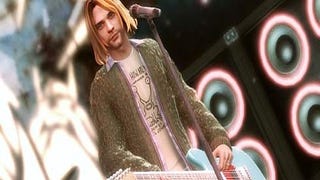 Kurt Cobain does YMCA in Band Hero, universe stutters