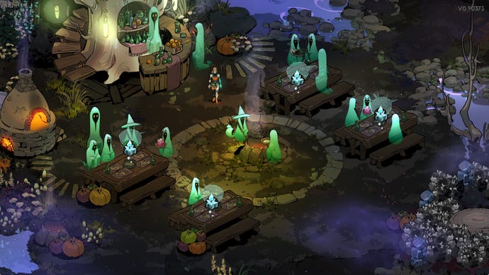 Screenshot of the Crossroads Taverna in Hades 2.