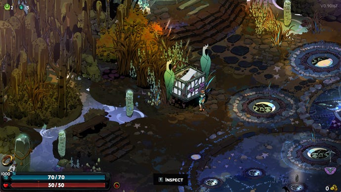 Hades 2 screenshot of the Keepsakes Chest.