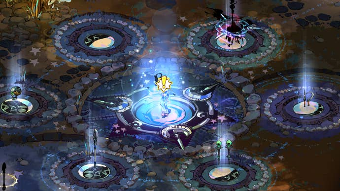 Screenshot of the Nocturnal Arms pool in Hades 2.