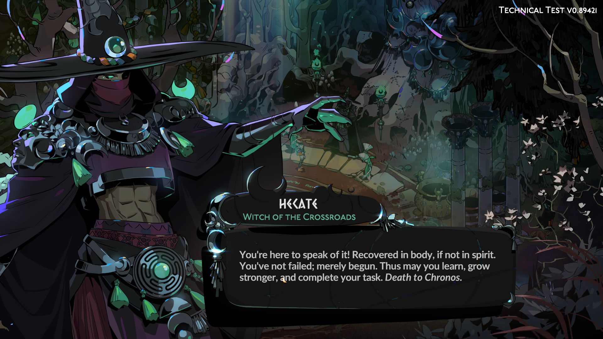 The goddess Hecate reassures the player in Hades 2 - 4