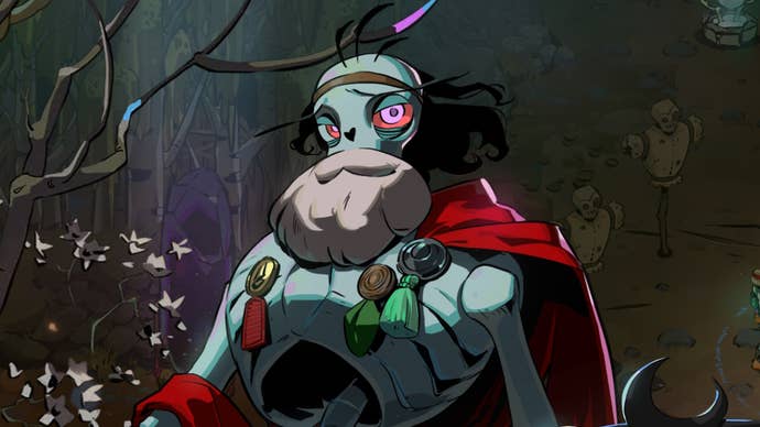 Hades 2’s Schelemeus, looking at the player character