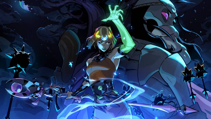 Melinoe from Hades 2 is casting immoderate benignant of spell, a bearded skeleton superimposed into the inheritance successful cardinal creation for Hades 2.