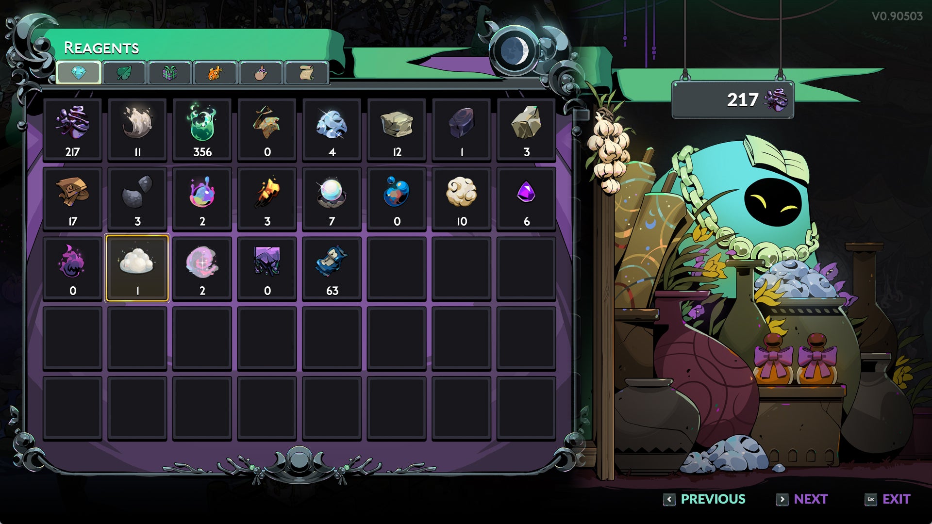 Screenshot of the Moon Dust icon in Hades 2. - 1