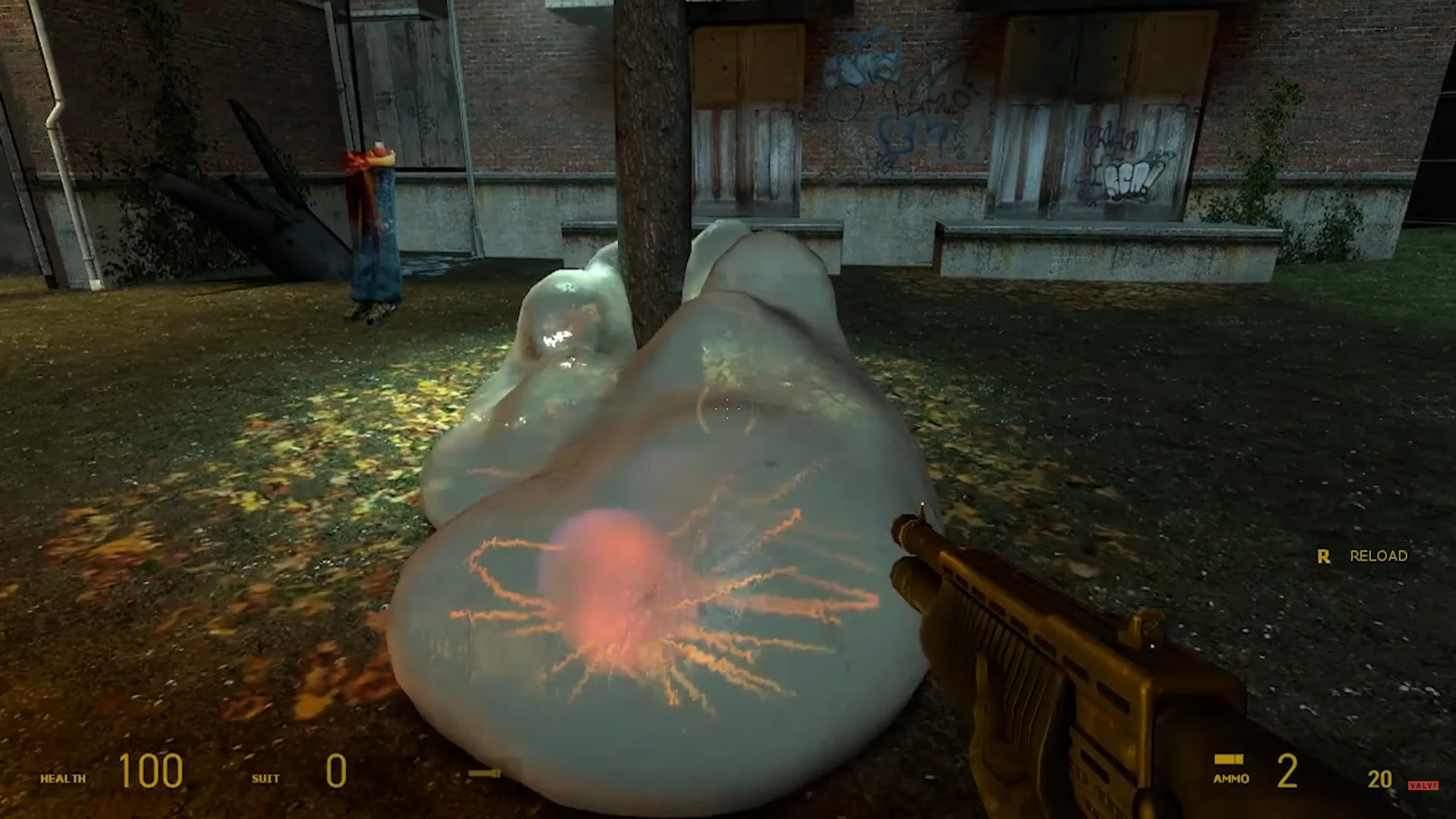 A liquid blob moves around a tree in a Half-Life 2: Epsiode 3 tech demo. - 1