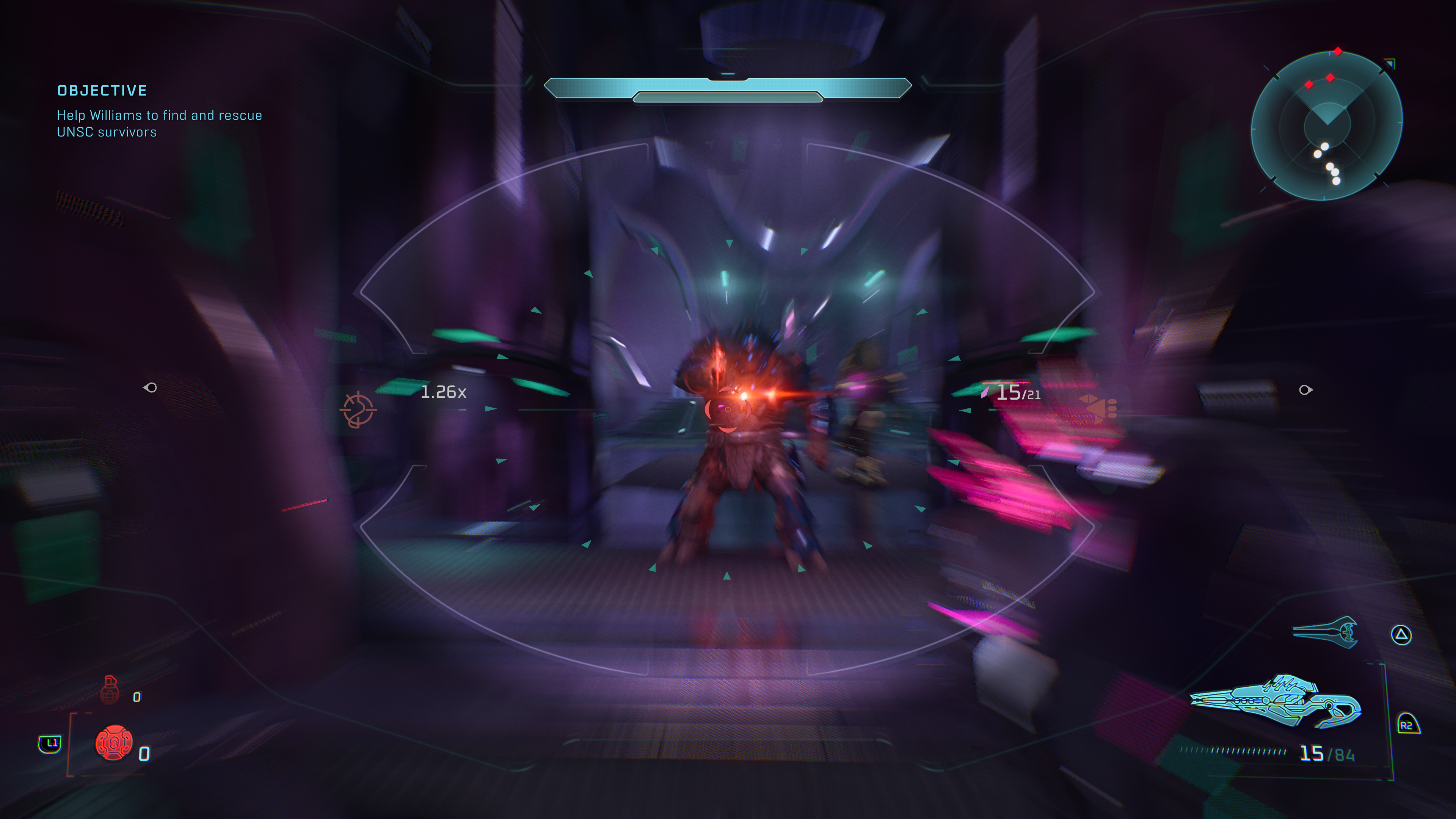 Scoped sniper shot in Halo Campaign Evolved