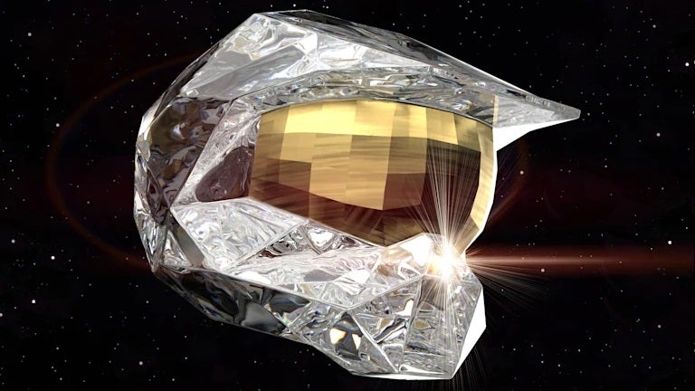 Master Chief&rsquo;s helmet if he were made out of Swarovski crystals.