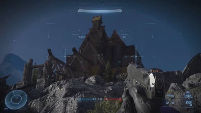 Whiterun recreated in Halo Infinite’s forge mode