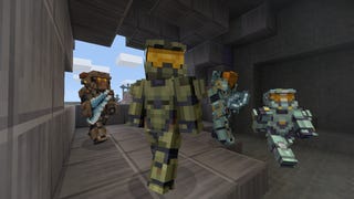 The Minecraft Halo content pack is coming to platforms other than Xbox One, including Nintendo Switch