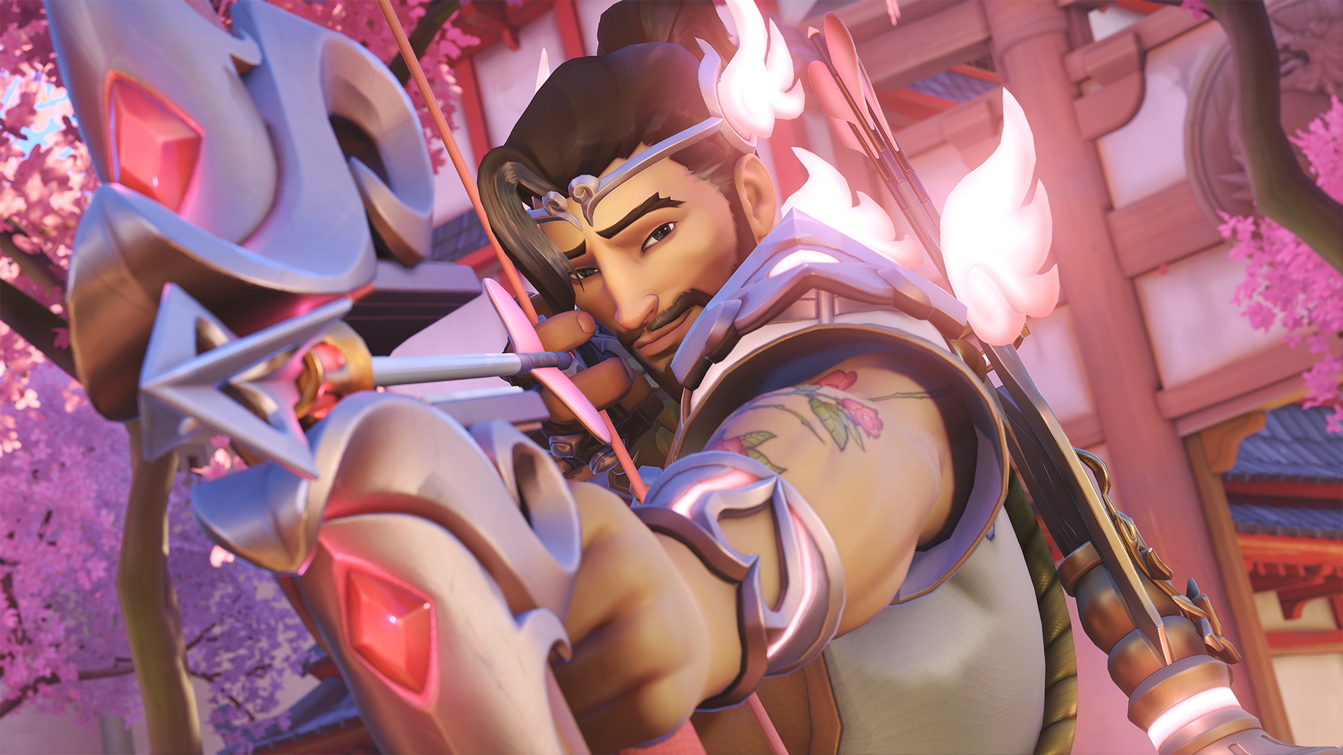Hanzo as Cupid in Overwatch 2 Valentine&rsquo;s event