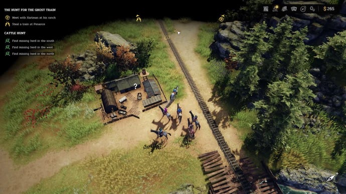 A posse of cowboys ride into town in Hard West 2