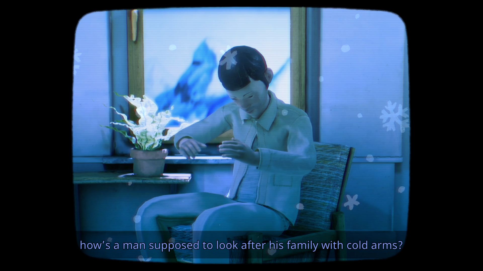 An advert for warm clothes in Harold Halibut - 5