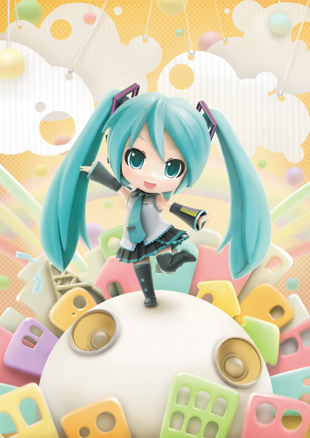 Puchi Puku Hatsume Miku hot Project Mirai 2 3DS (JP)