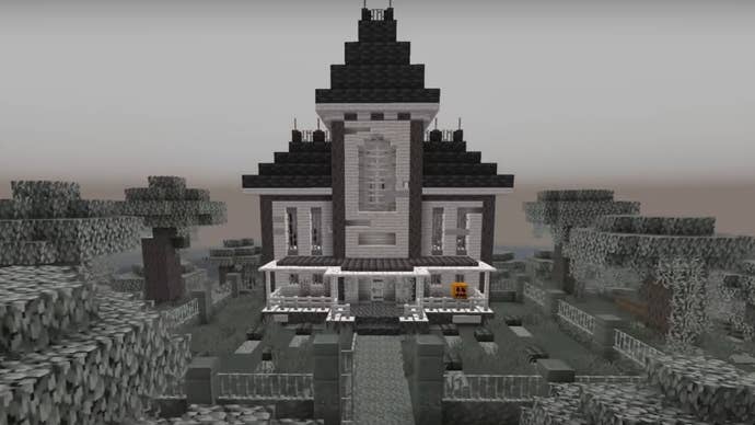 A Minecraft Haunted House, designed by YouTuber ThaMango.