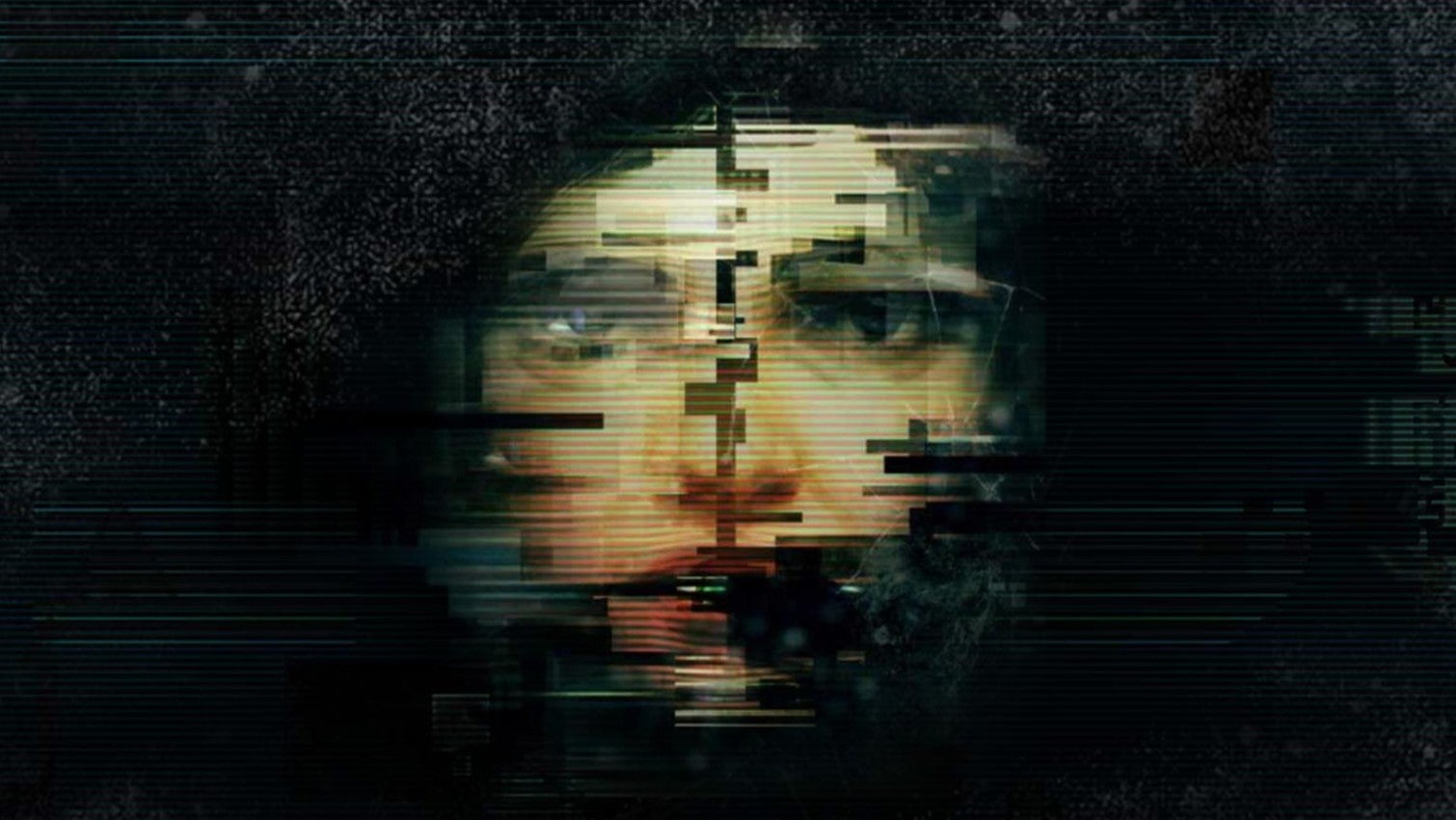 A distorted, fragmented image of a woman's face, looking out at you from darkness. Taken from the main menu art for Frictional's Soma. - 1
