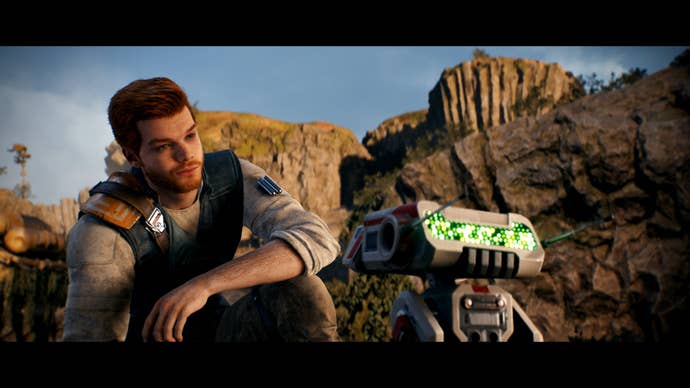 Star Wars Jedi: Survivior screenshot of Cal and BD-1