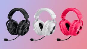 pc gaming headsets, specifically the logitech g pro x 2 lightspeed wireless headset in black, white and pink on a gradient background