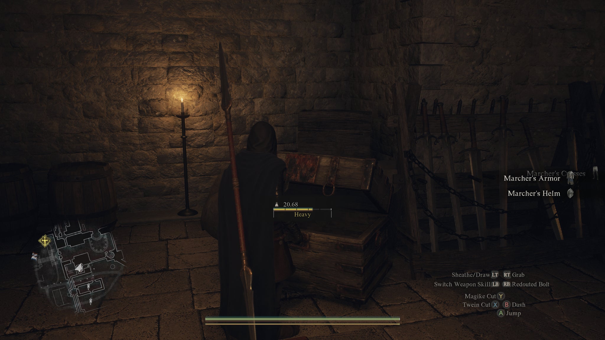 A character's carry weight goes up to heavy in Dragon's Dogma 2. - 5