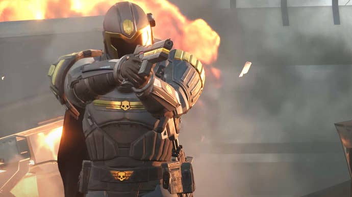 The BP-77 Grand Juror armour successful Helldivers 2.