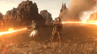 Some Helldivers wielding gear from the Freedom's Flame warbond in Helldivers 2.