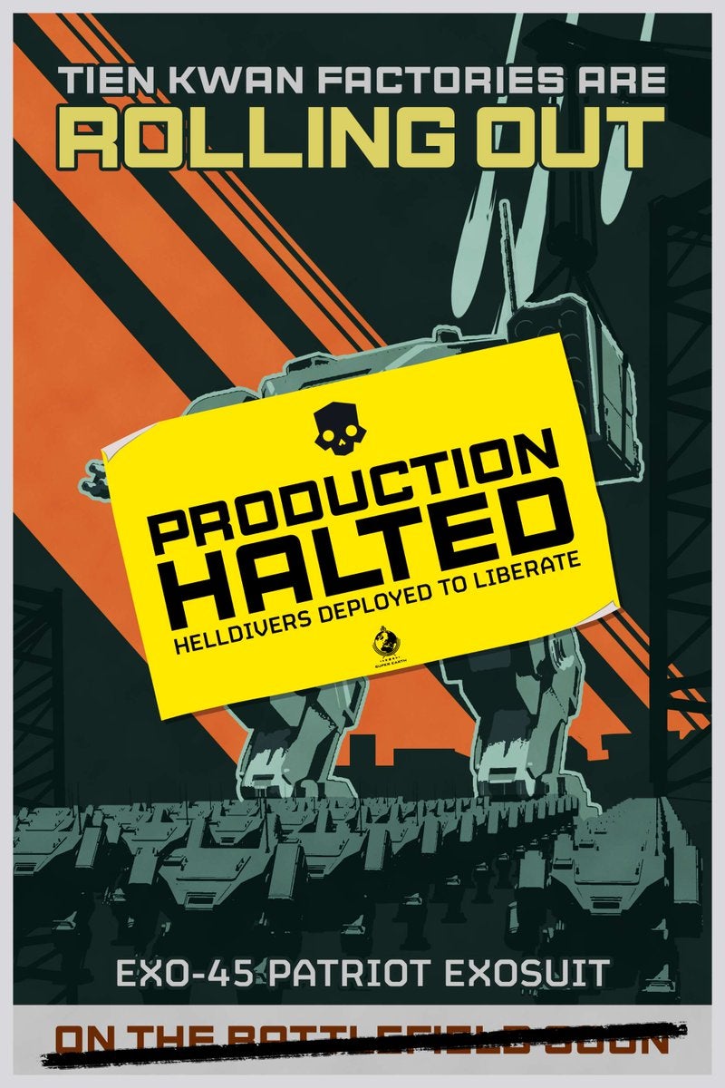Mech production has been halted in Helldivers 2