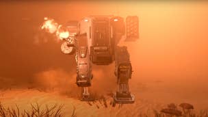 A mech in Helldivers 2.