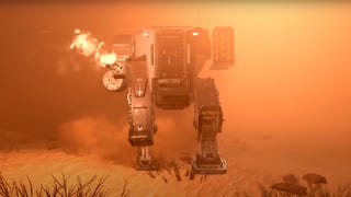 A mech in Helldivers 2.